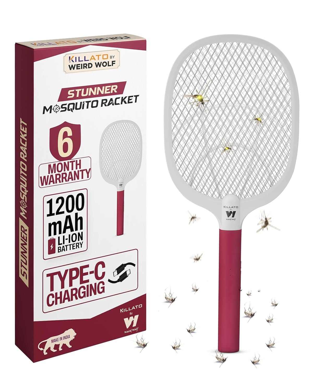 Weird Wolf Heavy Duty Mosquito Racket