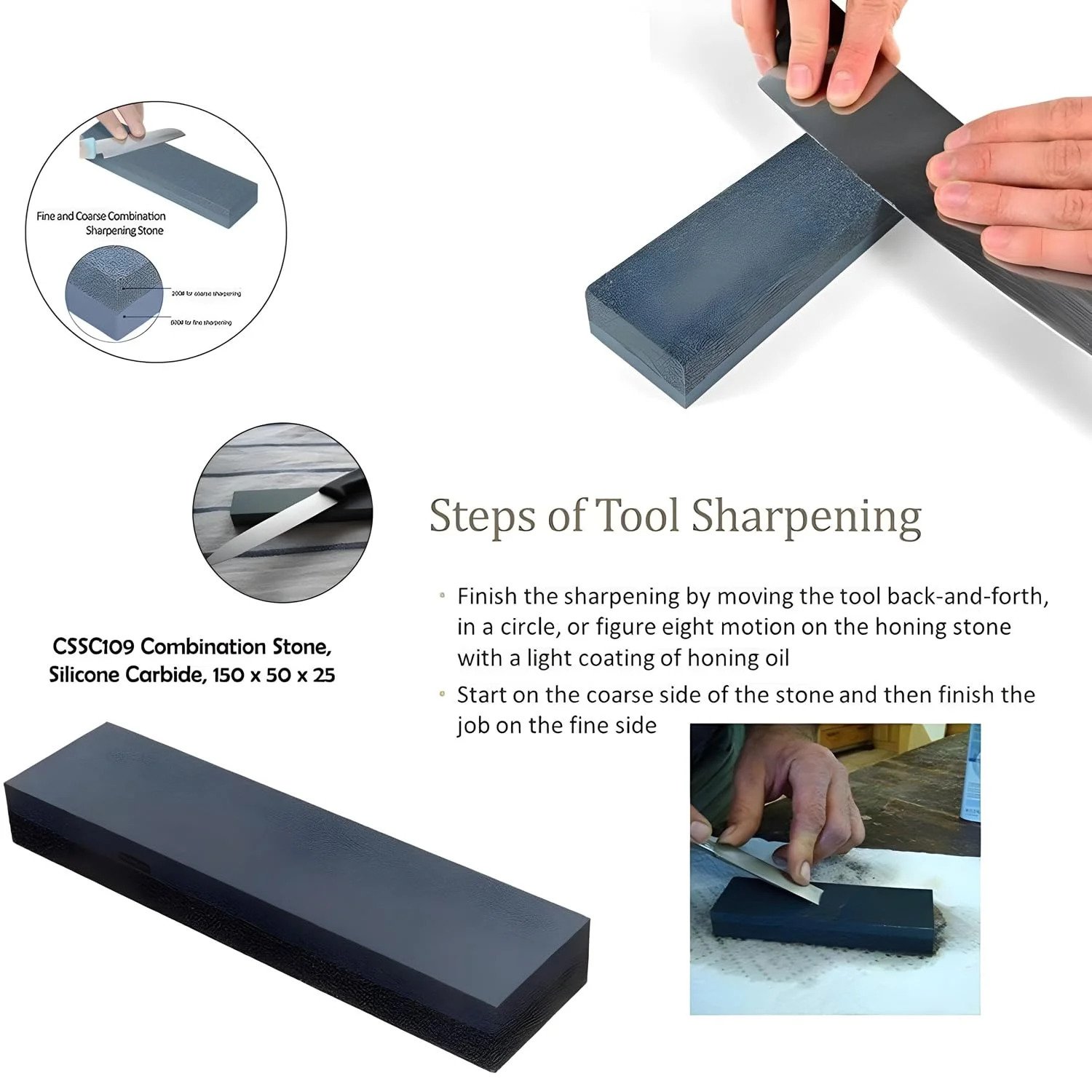 Sharpening chef knife on wet stone